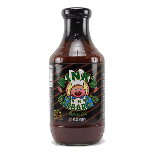 Pink's   Hot Barbara Q Sauce 20 oz