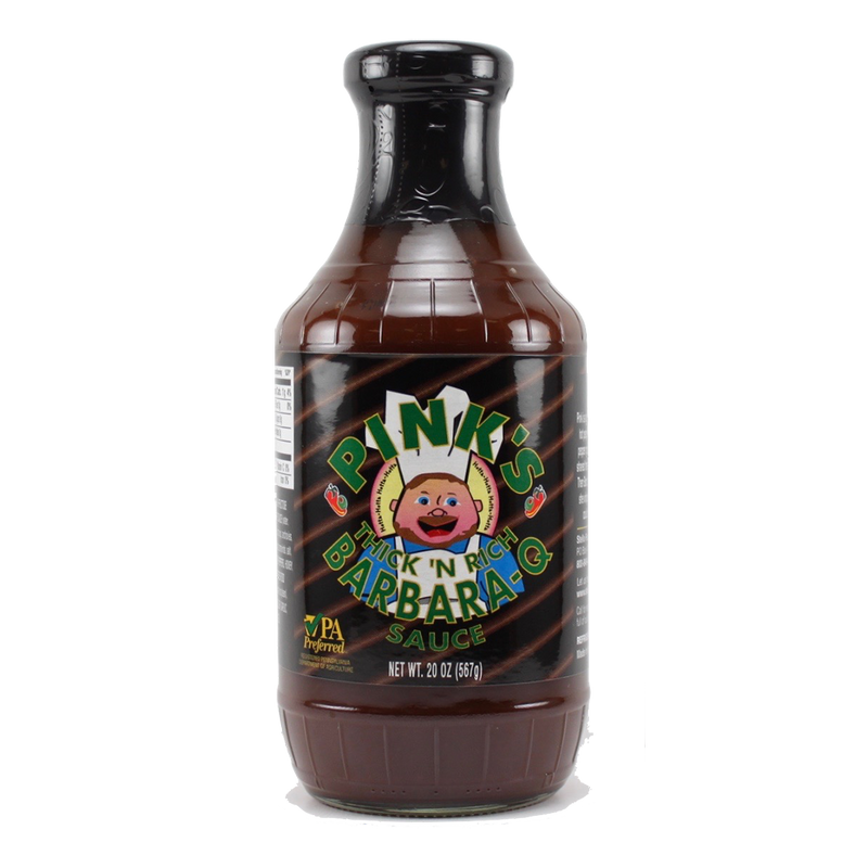 Pink's   Hot Barbara Q Sauce 20 oz