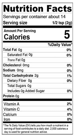 Nutrition Facts