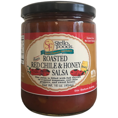 Stello Foods - Rosie's Roasted Red Chile & Honey Salsa 16 oz