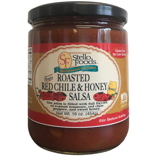 Stello Foods - Rosie's Roasted Red Chile & Honey Salsa 16 oz