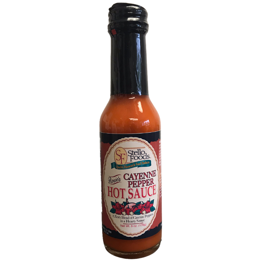 Stello Foods   Rosie's Cayenne Pepper Hot Sauce 6 oz