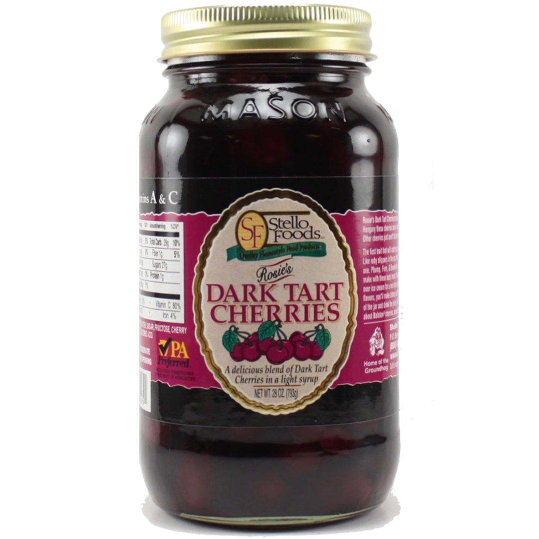 Stello Foods - Rosie's Dark Tart Cherries 28 oz