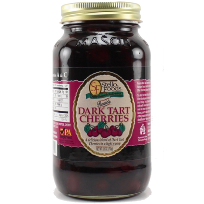 Stello Foods - Rosie's Dark Tart Cherries 28 oz