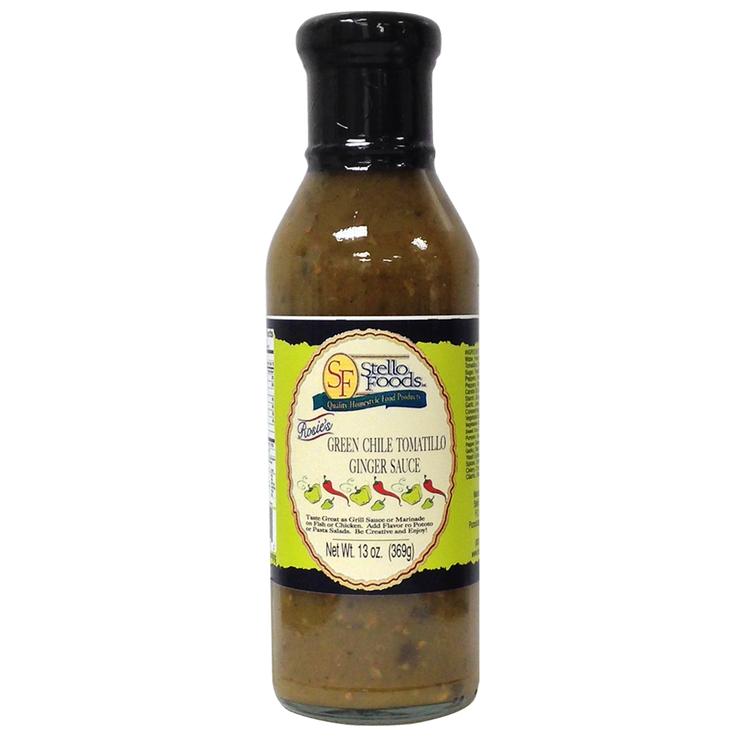 Stello Foods - Rosie's Green Chile Tomatillo Ginger Sauce 13 oz