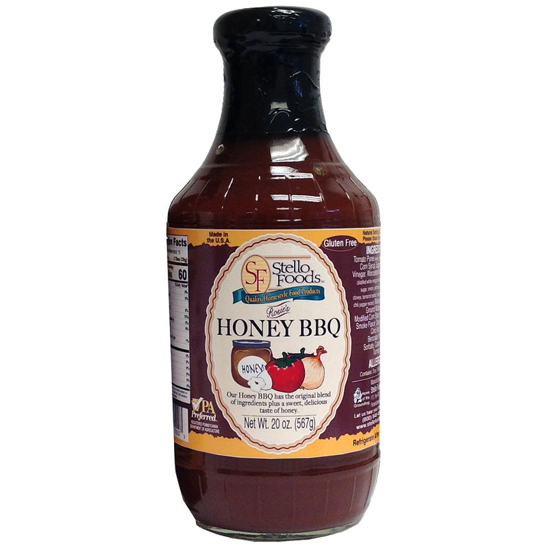 Stello Foods   Rosie's Honey BBQ Sauce 20 oz