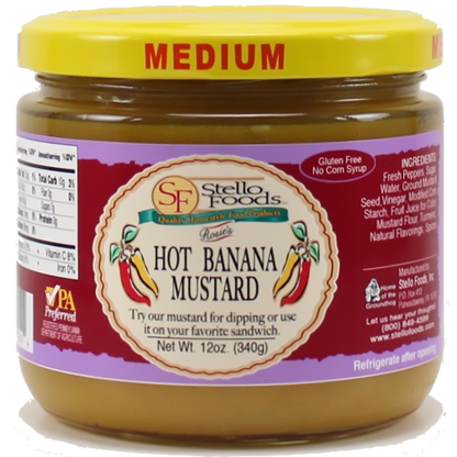 Stello Foods - Rosie's Hot Banana Mustard 12 oz