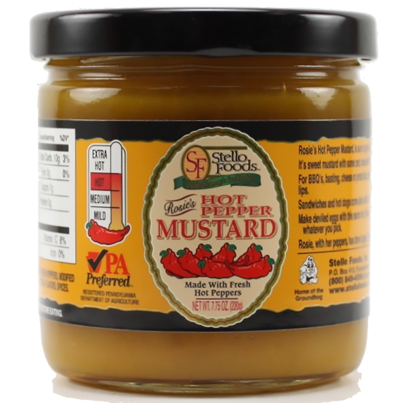 Stello Foods - Rosie's Hot Pepper Mustard 7.75 oz