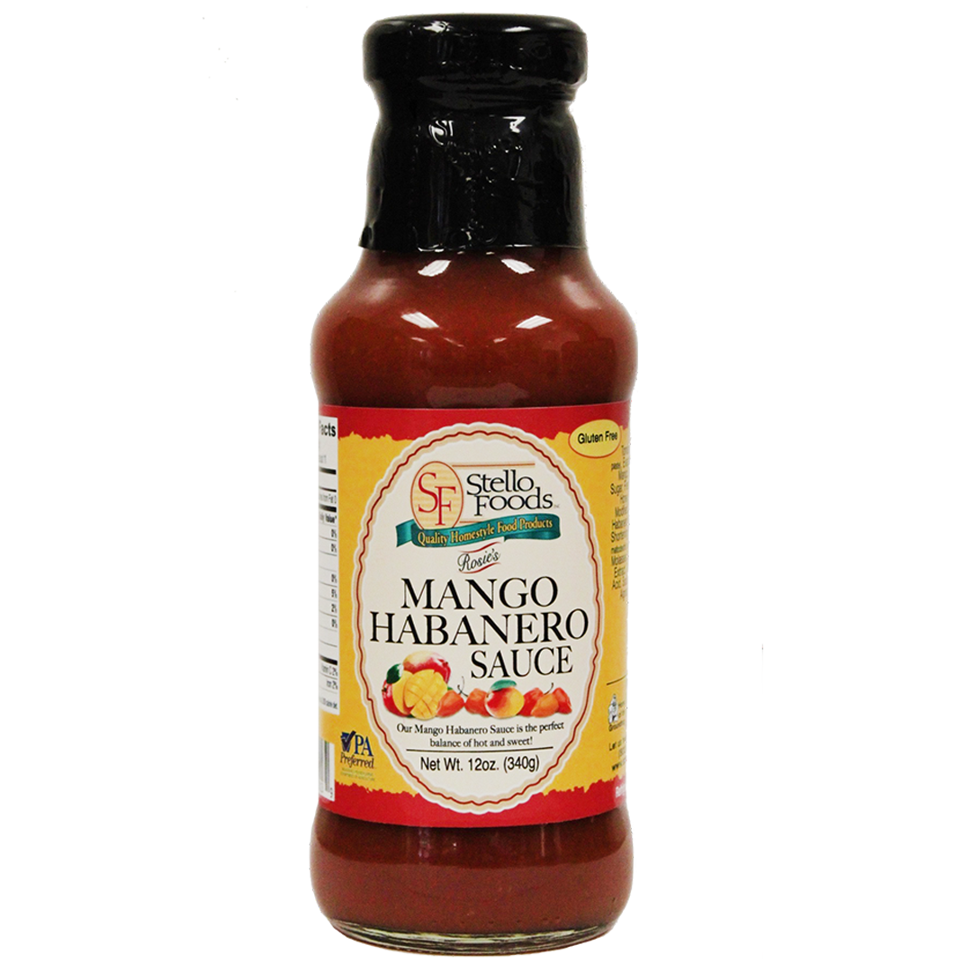 Stello Foods Rosie's Mango Habanero Sauce 12 oz