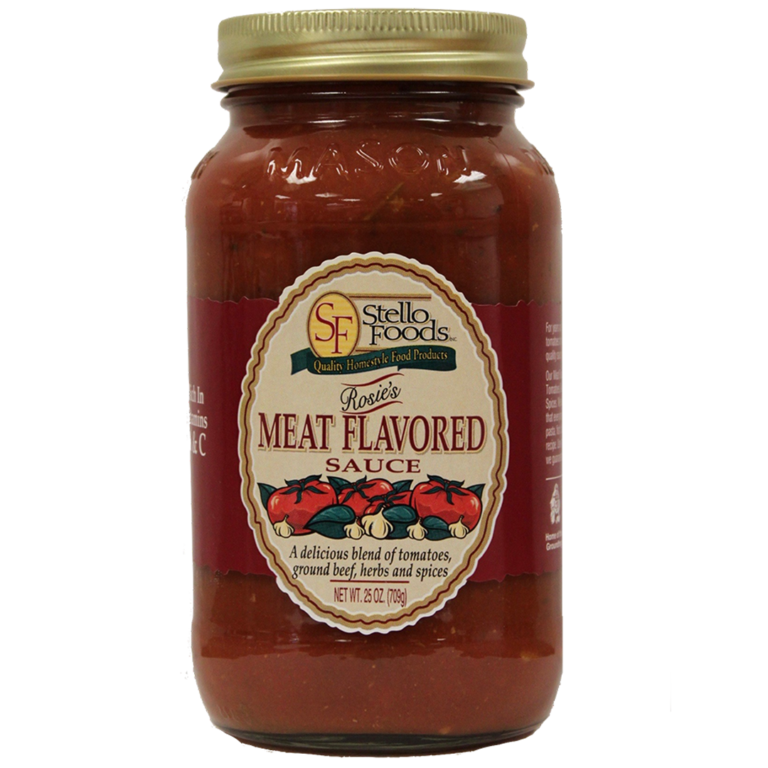 Stello Foods - Rosie's Meat Flavored Spaghetti Sauce 25 oz