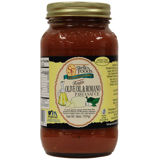 Stello Foods - Rosie's Olive Oil & Romano Pasta Sauce 26 oz