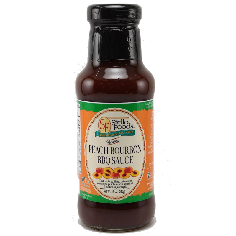 Stello Foods - Rosie's Peach Bourbon BBQ Sauce 13 oz