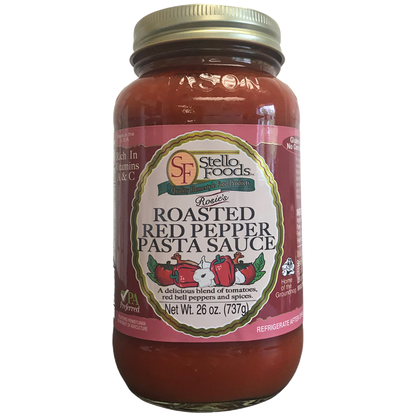 Stello Foods - Rosie's Roasted Red Pepper Spaghetti Sauce 25 oz