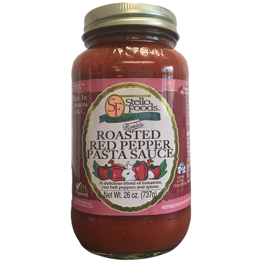 Stello Foods - Rosie's Roasted Red Pepper Spaghetti Sauce 26oz