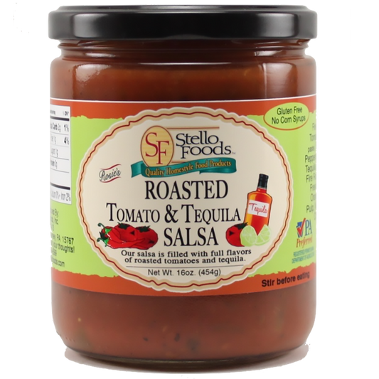 Stello Foods - Rosie's Roasted Tomato & Tequila Salsa 16 oz