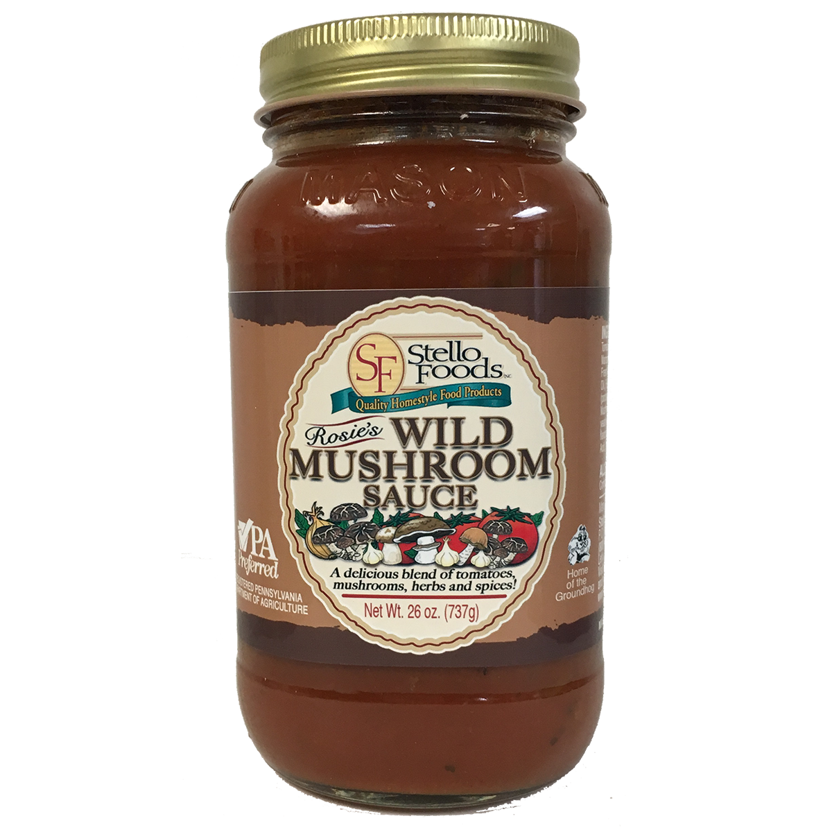 Stello Foods - Rosie's Wild Mushroom Spaghetti Sauce 25 oz