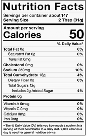 Nutrition Facts