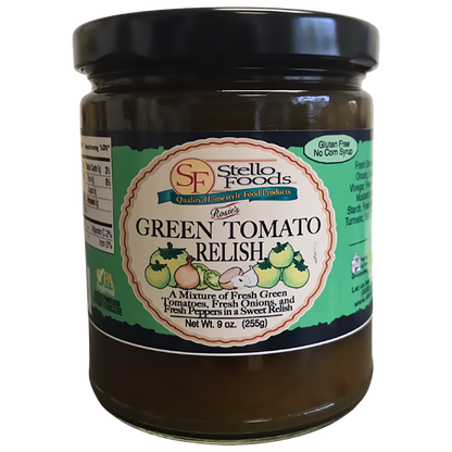 Stello Foods   Rosie's Green Tomato Relish 9 oz