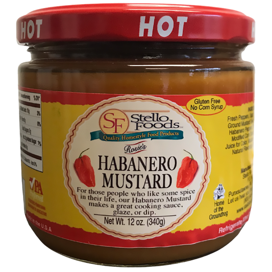 Stello Foods   Rosie's Habanero Mustard 12 oz