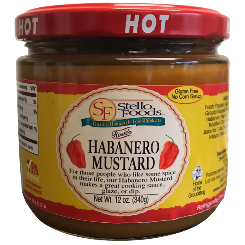 Stello Foods   Rosie's Habanero Mustard 12 oz