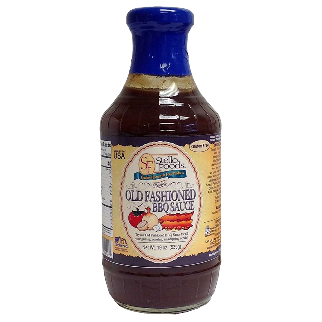 Stello Foods   Rosie's Old Fashioned BBQ Sauce 19 oz