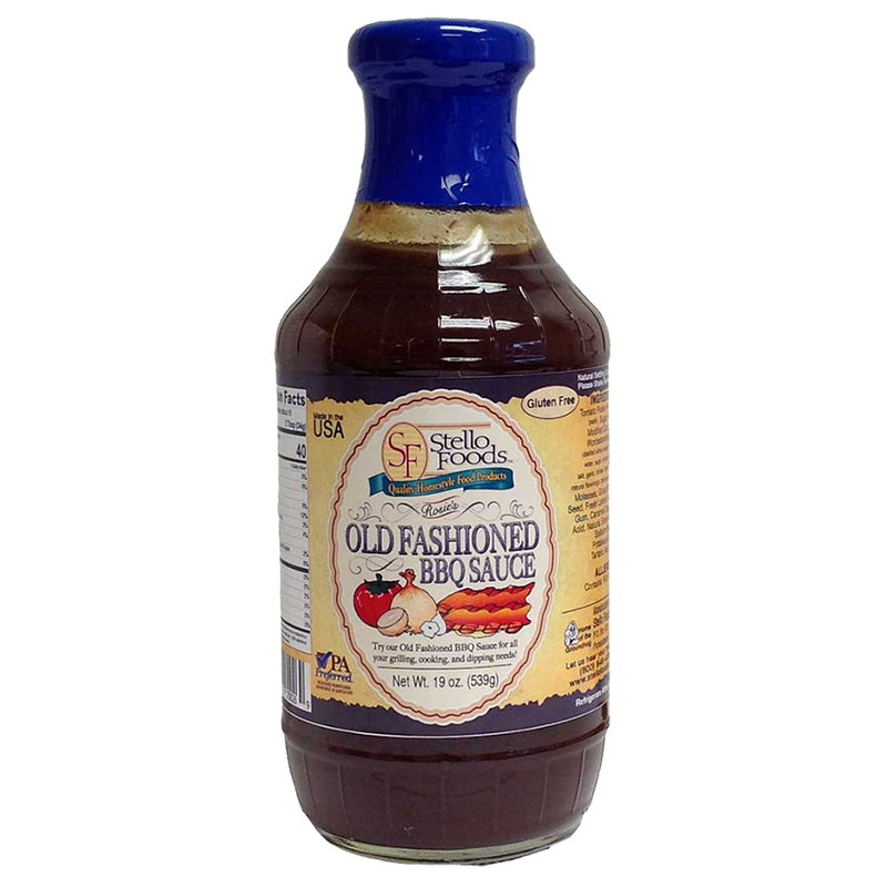 Stello Foods   Rosie's Old Fashioned BBQ Sauce 19 oz