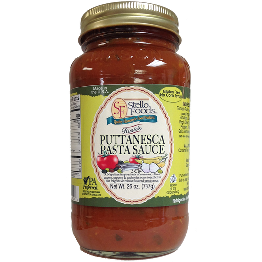 Stello Foods   Rosie's Puttanesca Pasta Sauce 26 oz