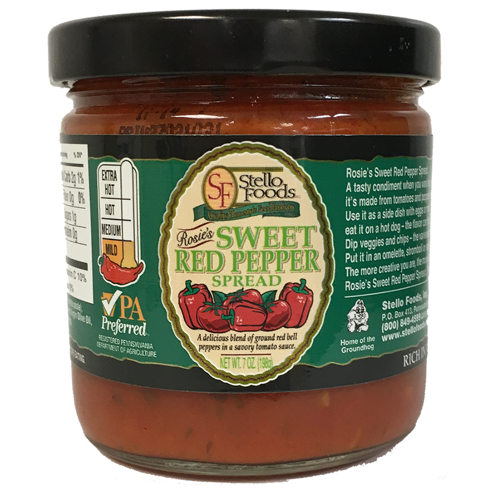 Stello Foods   Rosie's Sweet Pepper Spread 7 oz
