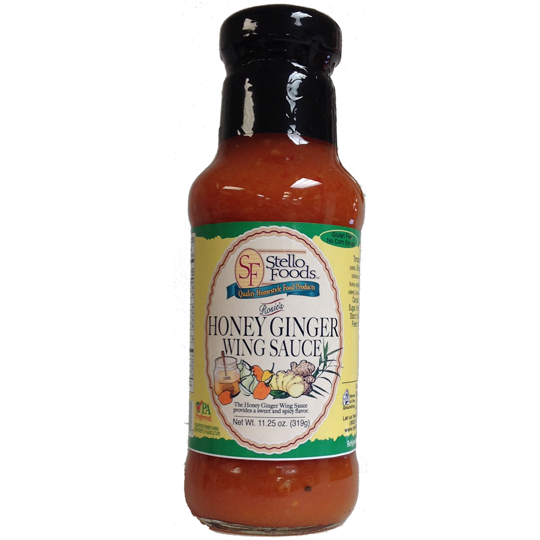 Stello Foods   Rosie's Honey Ginger Wing Sauce 11.25 oz