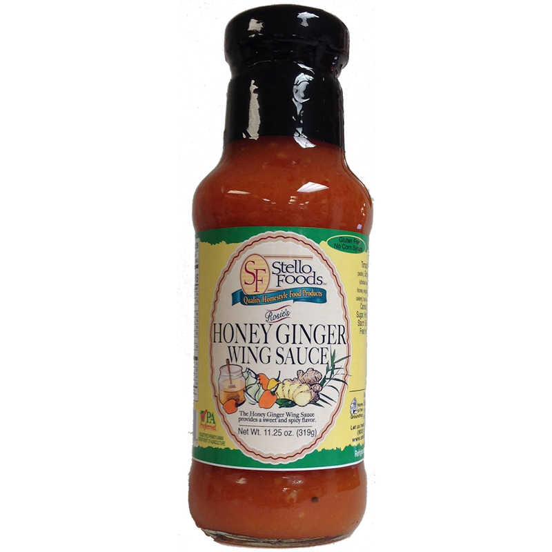Stello Foods   Rosie's Honey Ginger Wing Sauce 11.25 oz