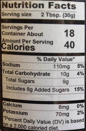 Nutrition Facts