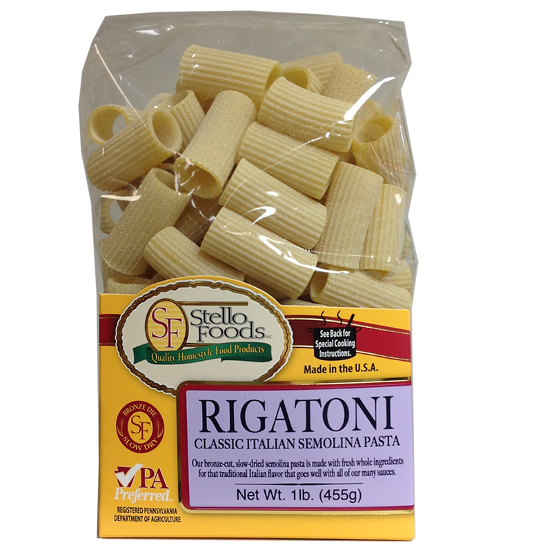 Stello Foods   Rosie's Pasta   Rigatoni 16 oz