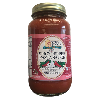 Stello Foods   Rosie's Spicy Pepper Pasta Sauce 26 oz