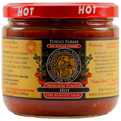 Toigo Farms   Hot Salsa 11.75 oz