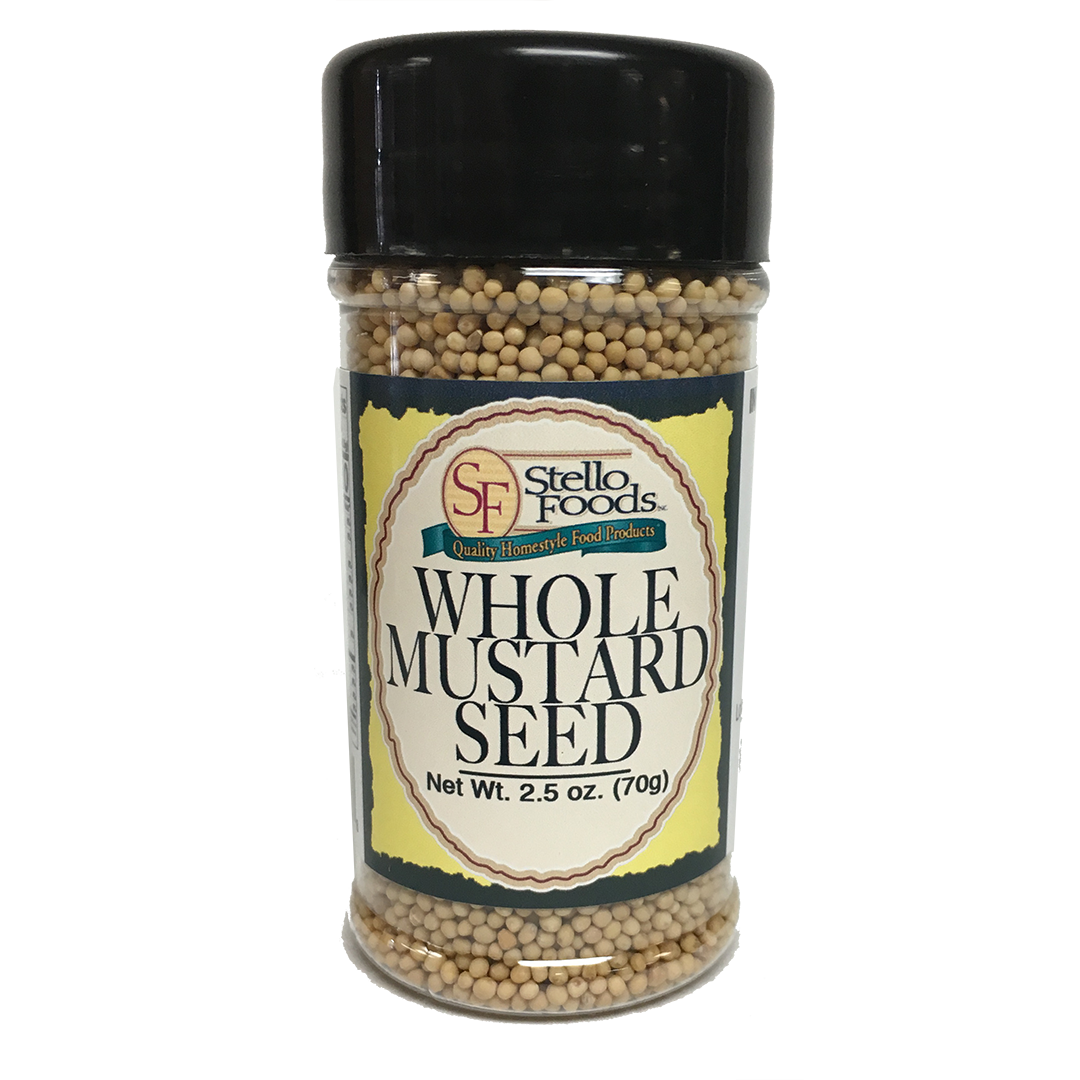 Stello Foods Spices   Mustard   Whole Seed 2.5 oz