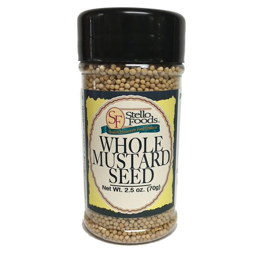 Stello Foods Spices   Mustard   Whole Seed 2.5 oz