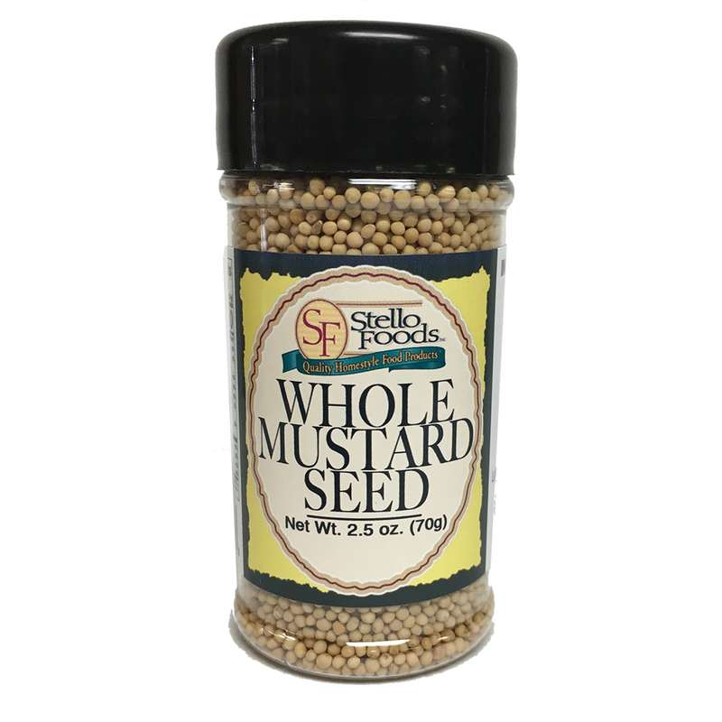 Stello Foods Spices   Mustard   Whole Seed 2.5 oz