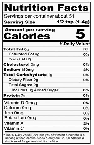 Nutrition Facts