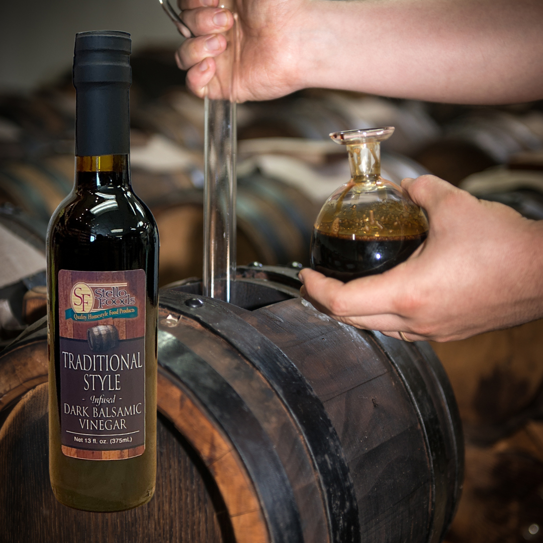 Stello Foods - Traditional Style Infused Dark Balsamic Vinegar 13 oz