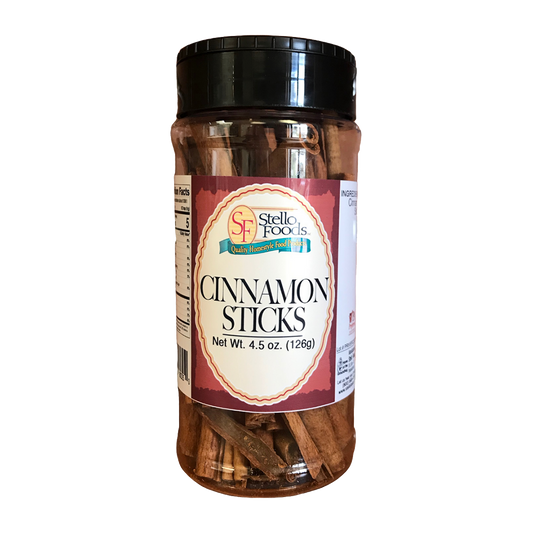 Stello Foods Spices   Cinnamon   3" Sticks 4.5 oz