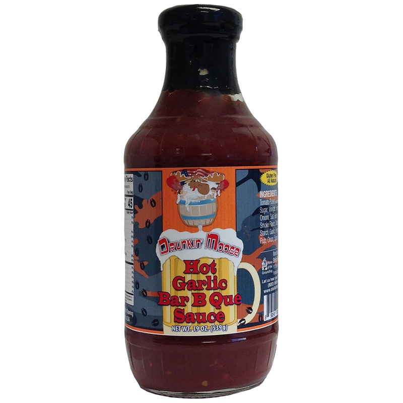 Drunkin' Moose BBQ Sauce - Hot Garlic 19 oz