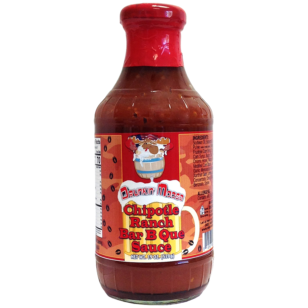 Drunkin' Moose BBQ Sauce - Chipotle Ranch 19 oz