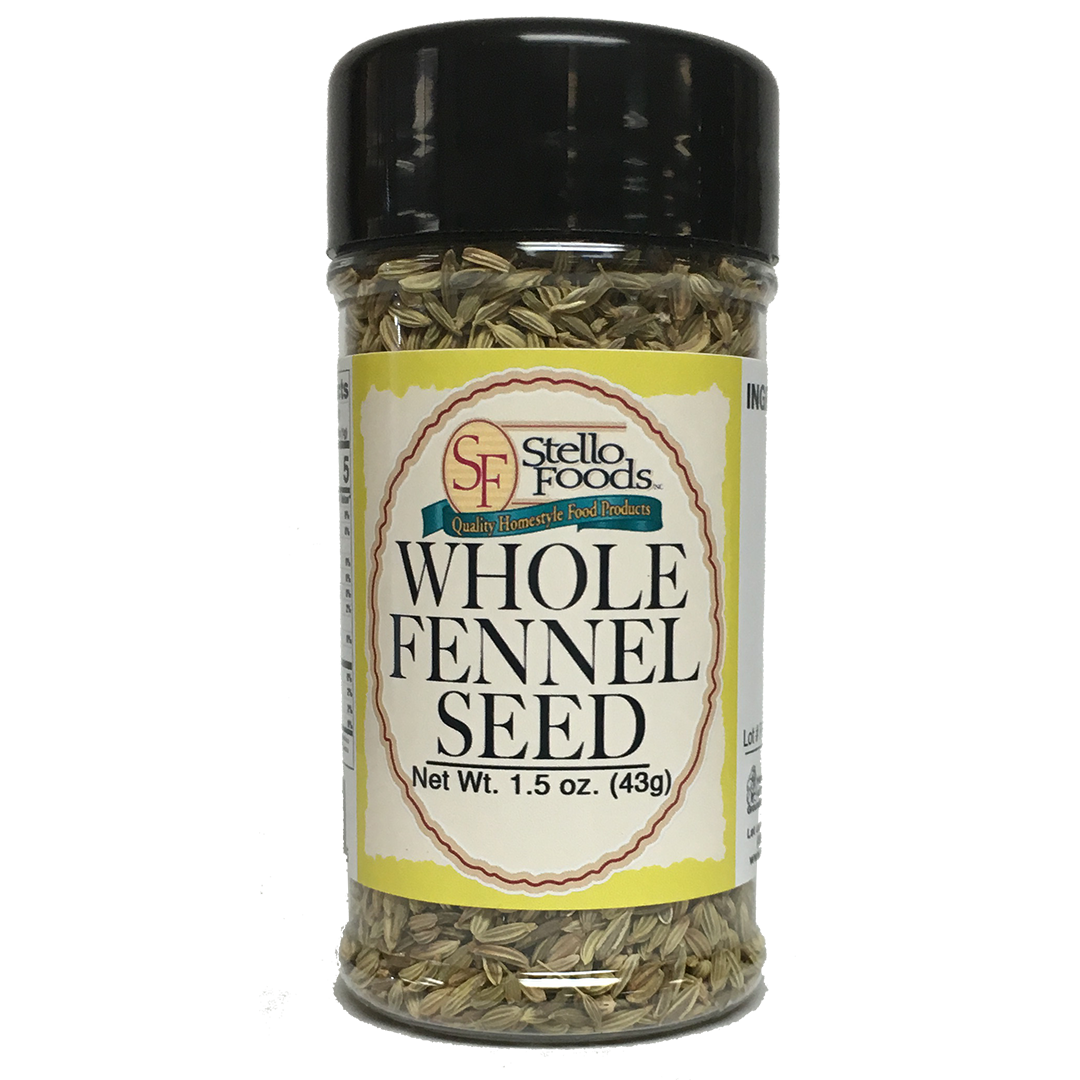 Stello Foods Spices   Fennel   Whole Seed 1.5 oz