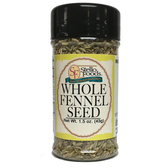 Stello Foods Spices   Fennel   Whole Seed 1.5 oz