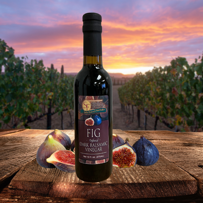 Stello Foods - Fig Infused Dark Balsamic Vinegar 13 oz