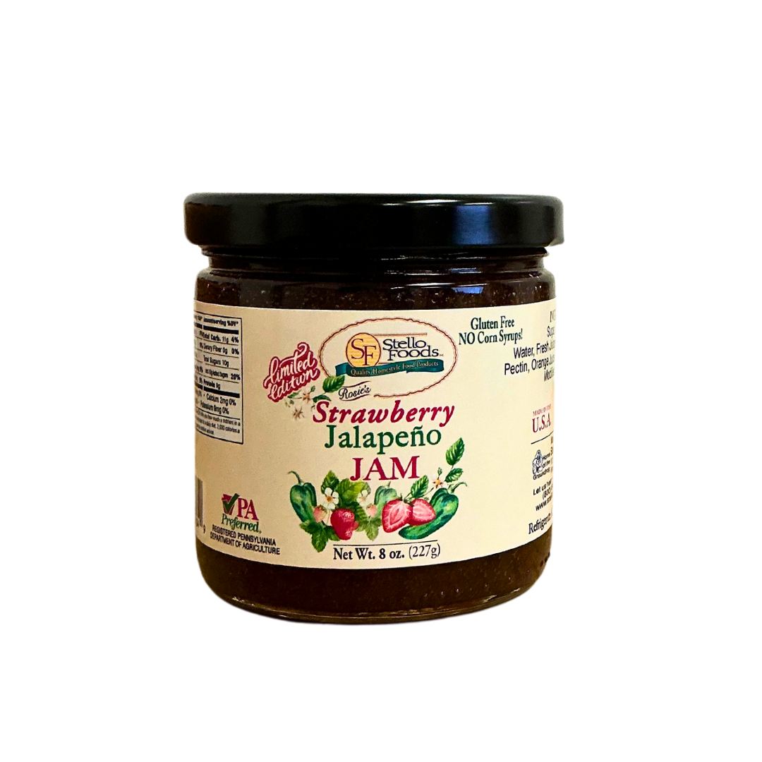 Stello Foods - Rosie's Strawberry Jalapeno Jam 10 oz