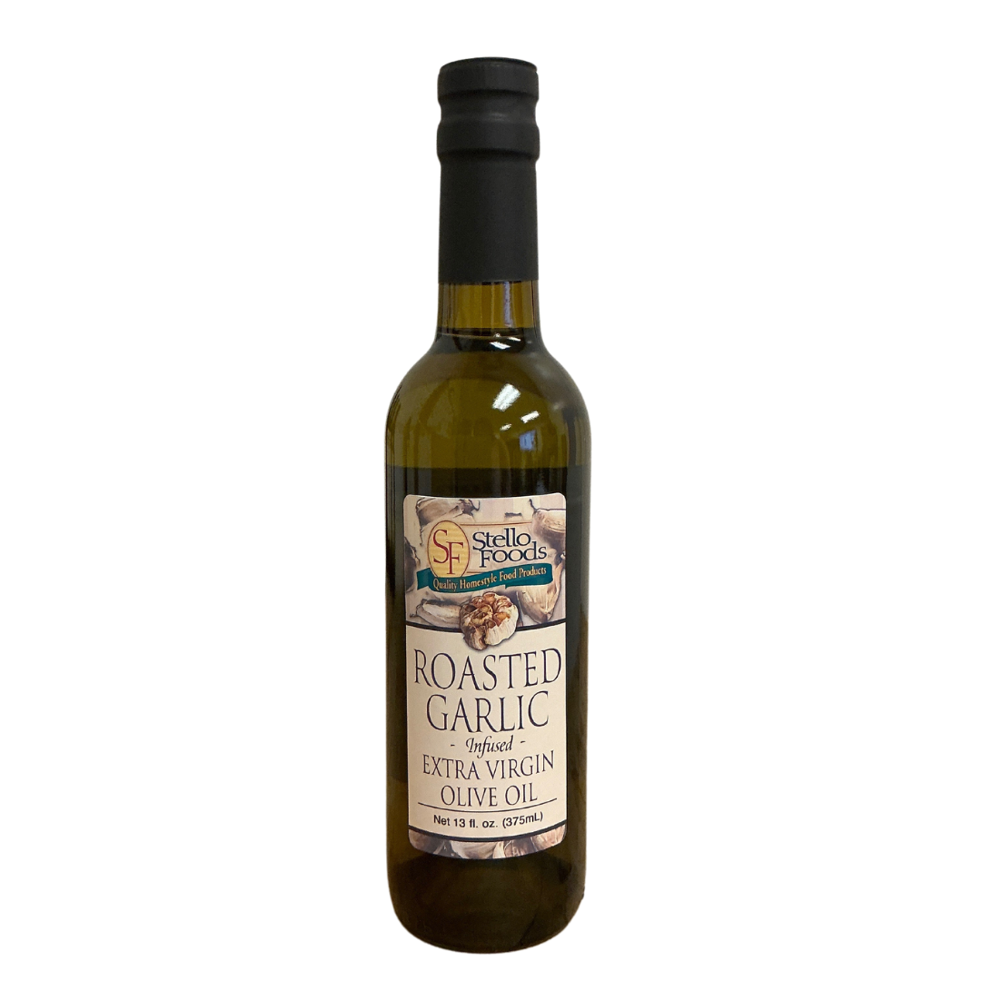 Stello Foods - Roasted Garlic Infused Extra Virgin Olive Oil 13 oz