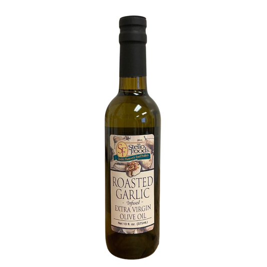 Stello Foods - Roasted Garlic Infused Extra Virgin Olive Oil 13 oz