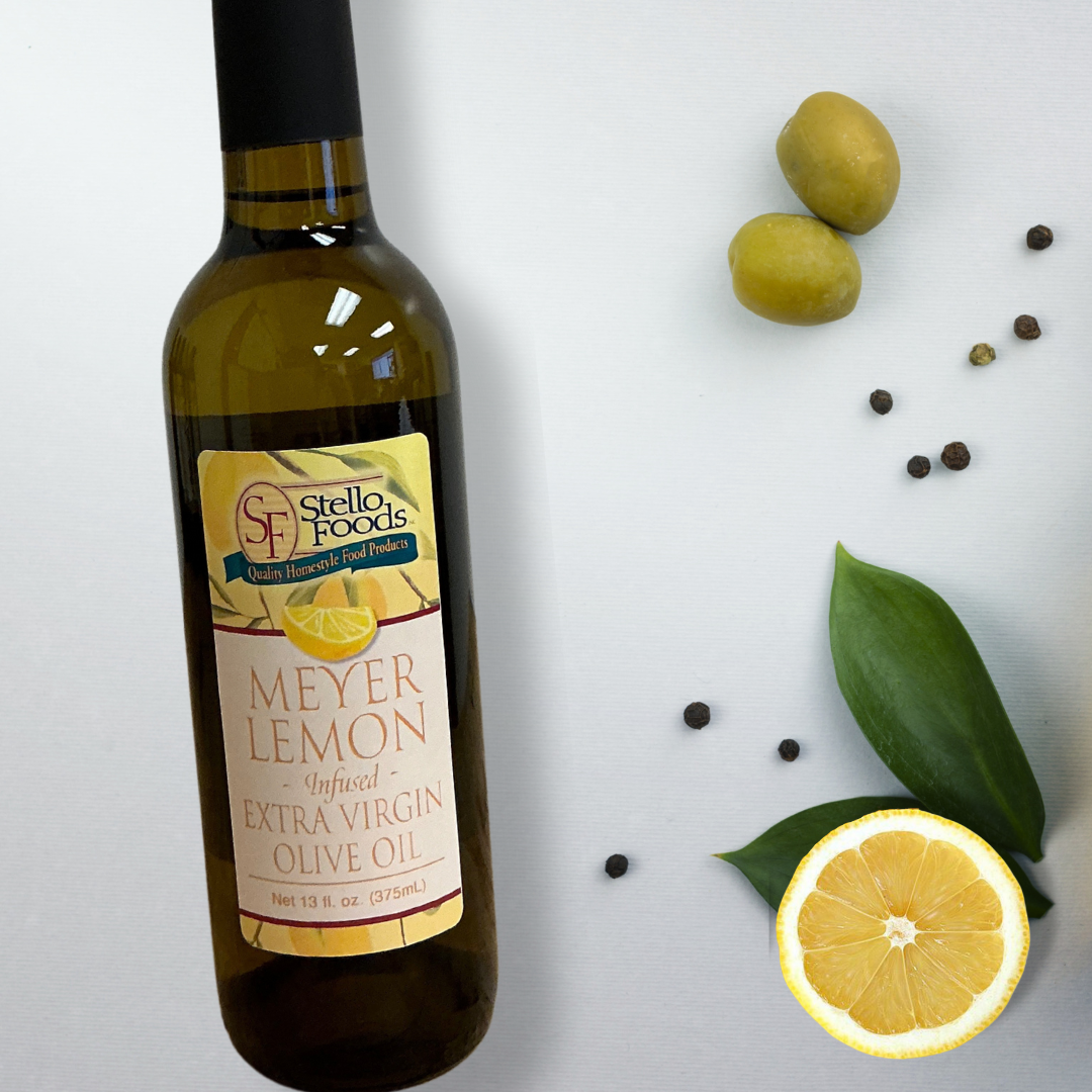 Stello Foods - Meyer Lemon Infused Extra Virgin Olive Oil 13 oz