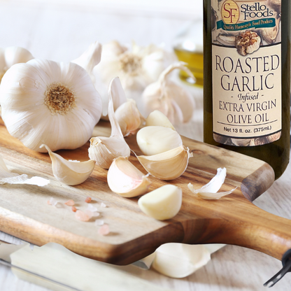 Stello Foods - Roasted Garlic Infused Extra Virgin Olive Oil 13 oz